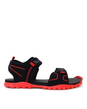 double-strap sandals with velcro fastening