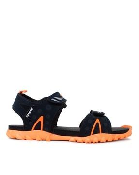 double-strap sandals with velcro fastening