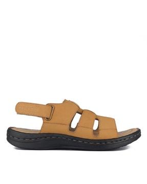 double-strap sandals with velcro fastening