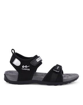 double-strap sandals with velcro fastening