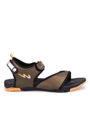 double-strap sandals with velcro fastening