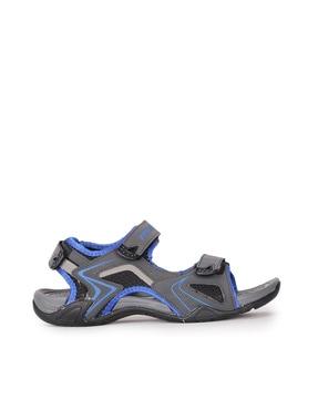 double-strap sandals with velcro fastening