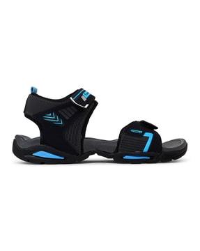 double strap sandals with velcro fastening