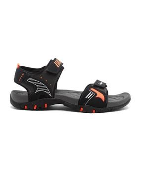 double strap sandals with velcro fastening