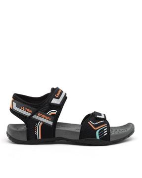 double strap sandals with velcro fastening