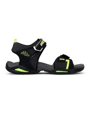 double strap sandals with velcro fastening