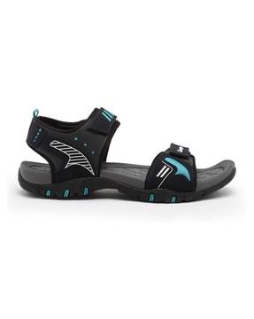 double strap sandals with velcro fastening