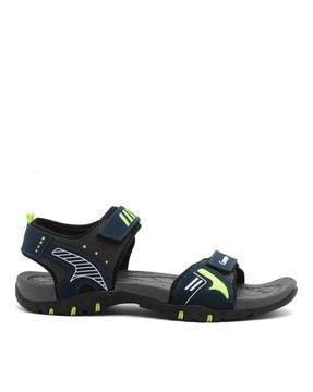 double strap sandals with velcro fastening