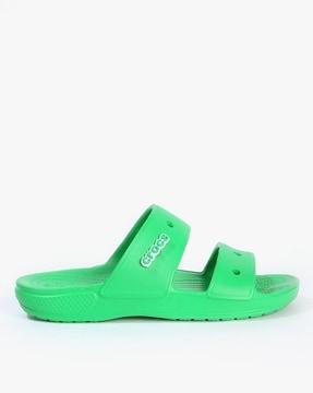 double-strap slip-on sandals