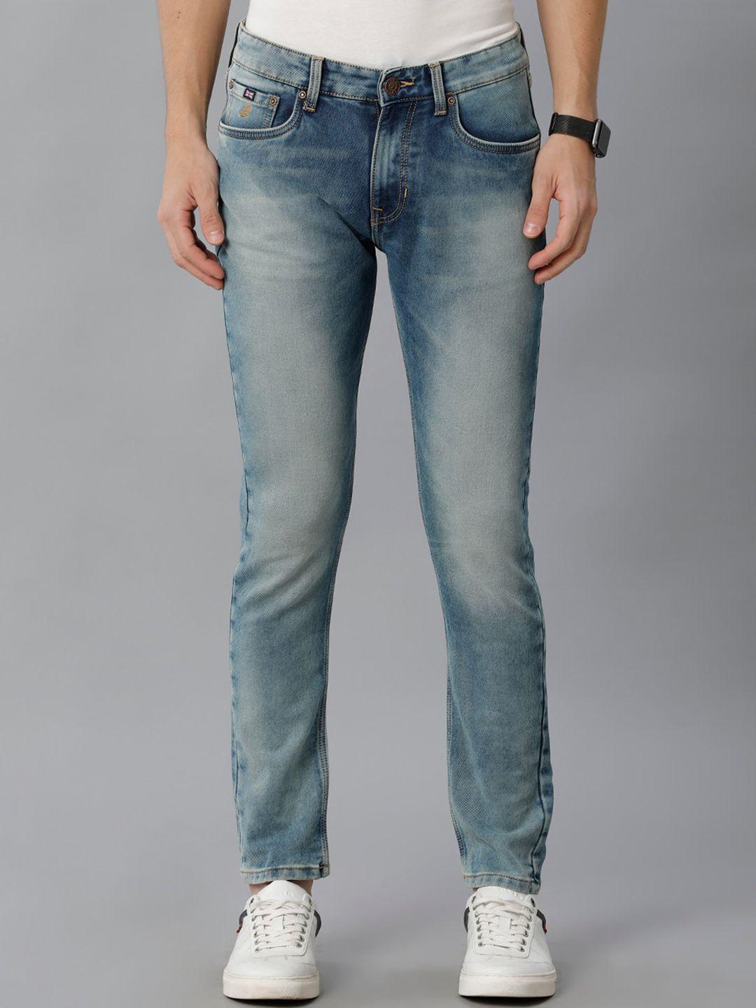 double two lean slim fit heavy fade stretchable cotton jeans