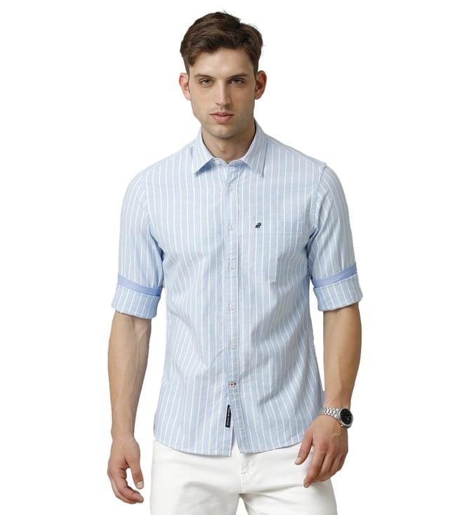 double two summer blue shirt