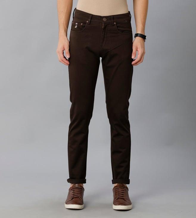 double two summer dark brown trouser