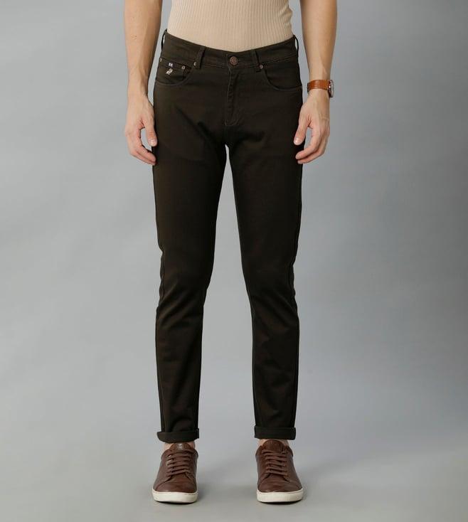 double two summer dark olive trouser