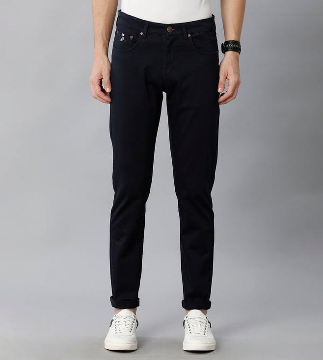 double two summer navy blue trouser