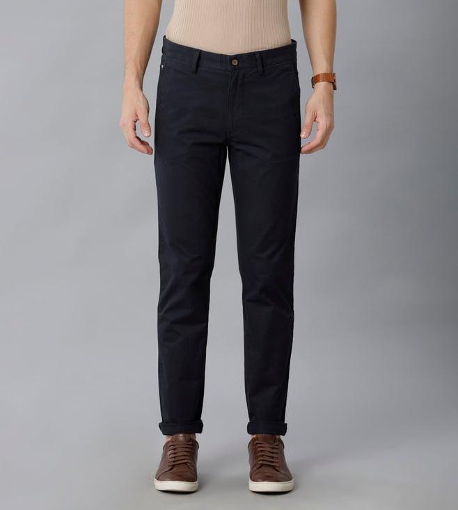 double two summer navy blue trouser