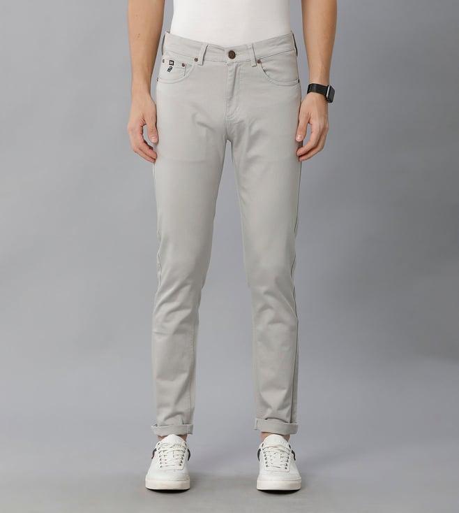 double two summer silver trouser