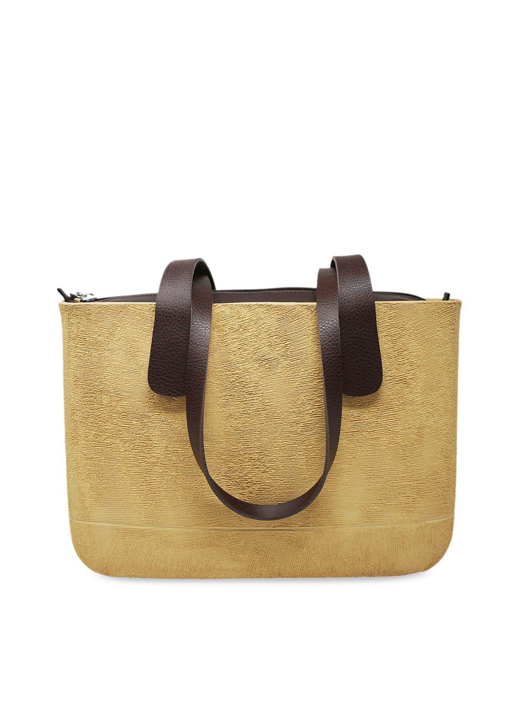 doubleu beige solid shoulder bag