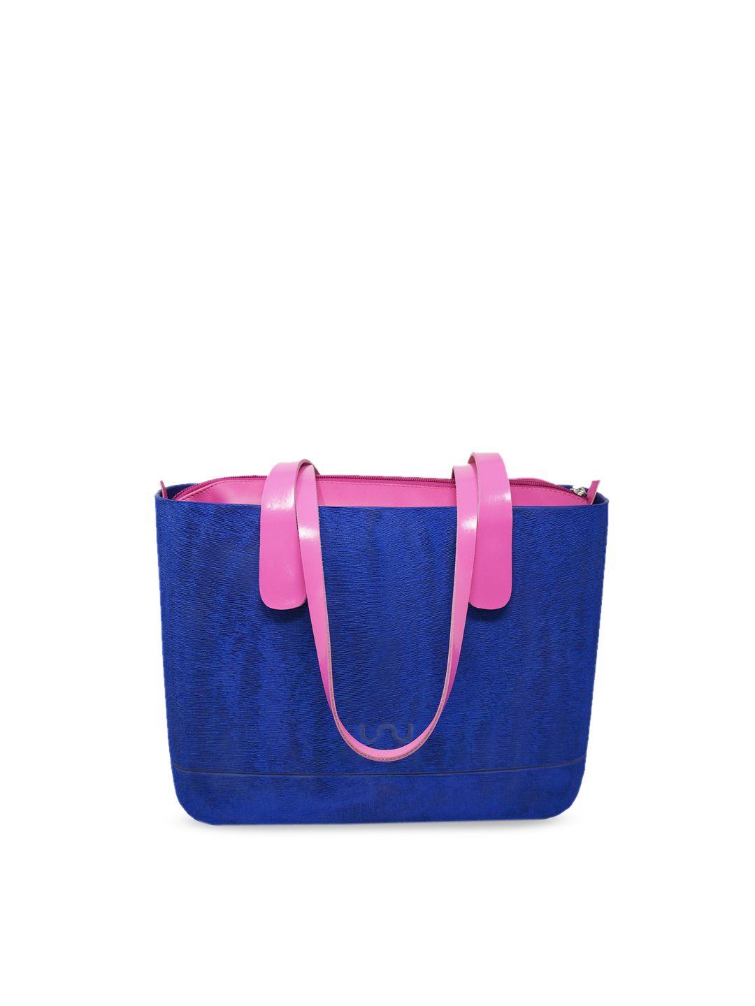 doubleu blue solid shoulder bag