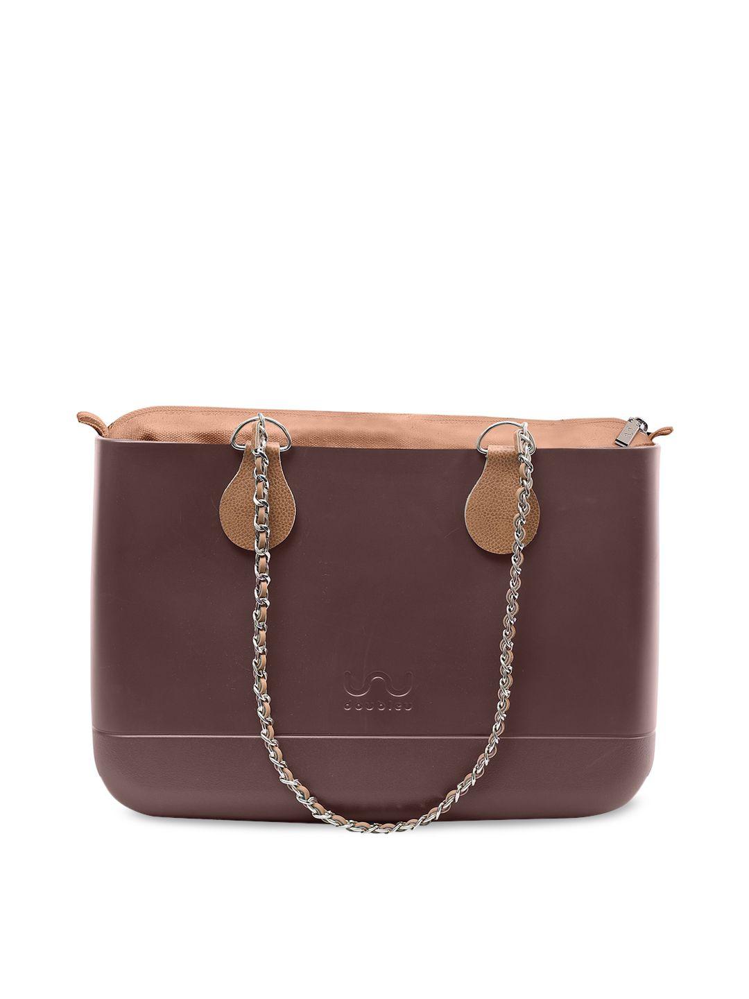 doubleu brown solid shoulder bag