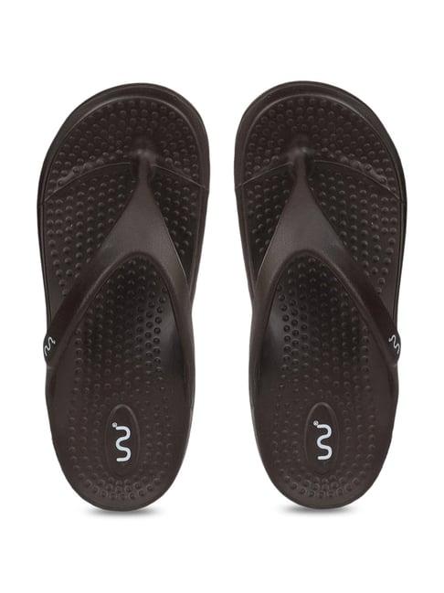 doubleu men's chocolate flip flops