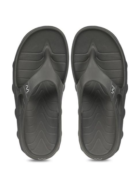 doubleu men's grey flip flops