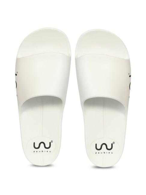 doubleu men's white slides