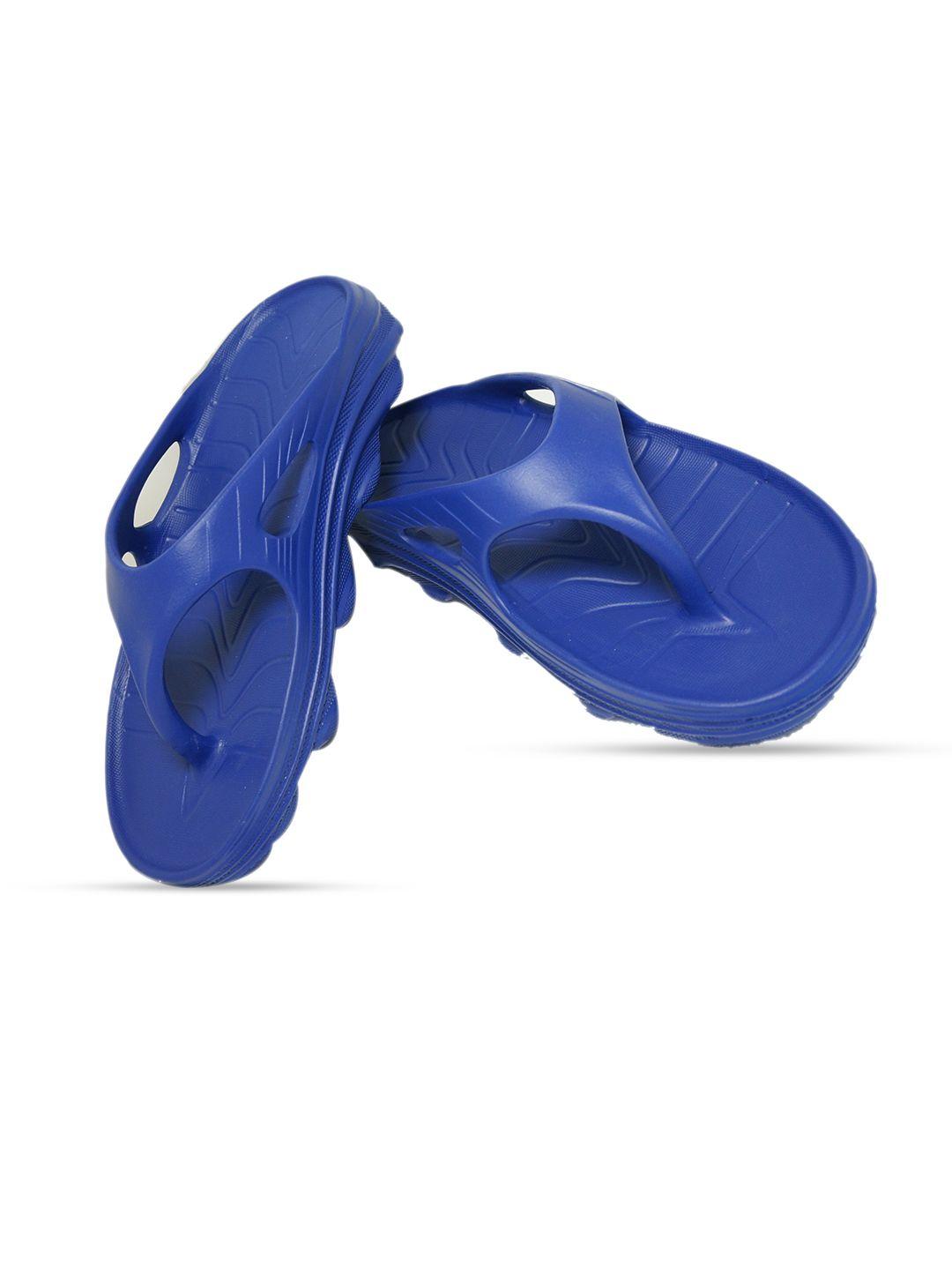doubleu men blue rubber thong flip-flops