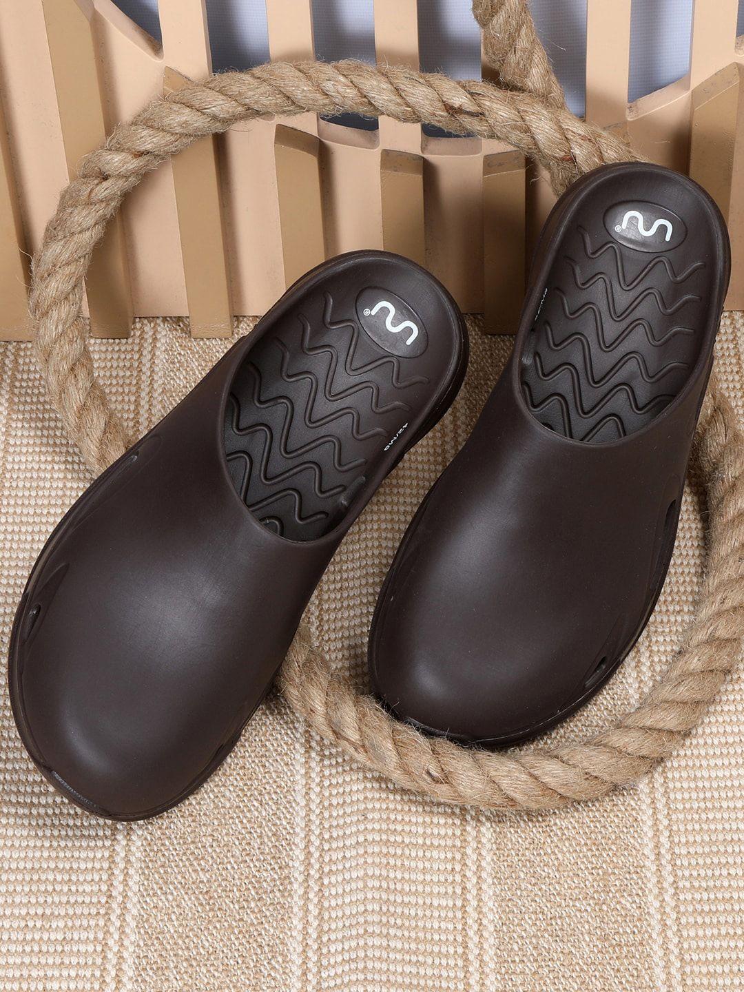 doubleu men round toe rubber clogs