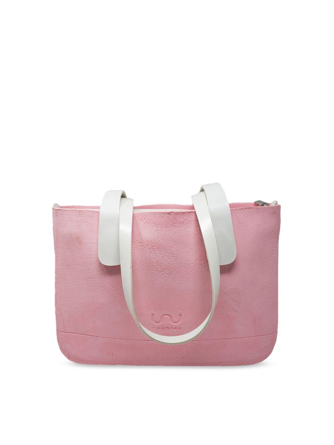 doubleu pink solid shoulder bag
