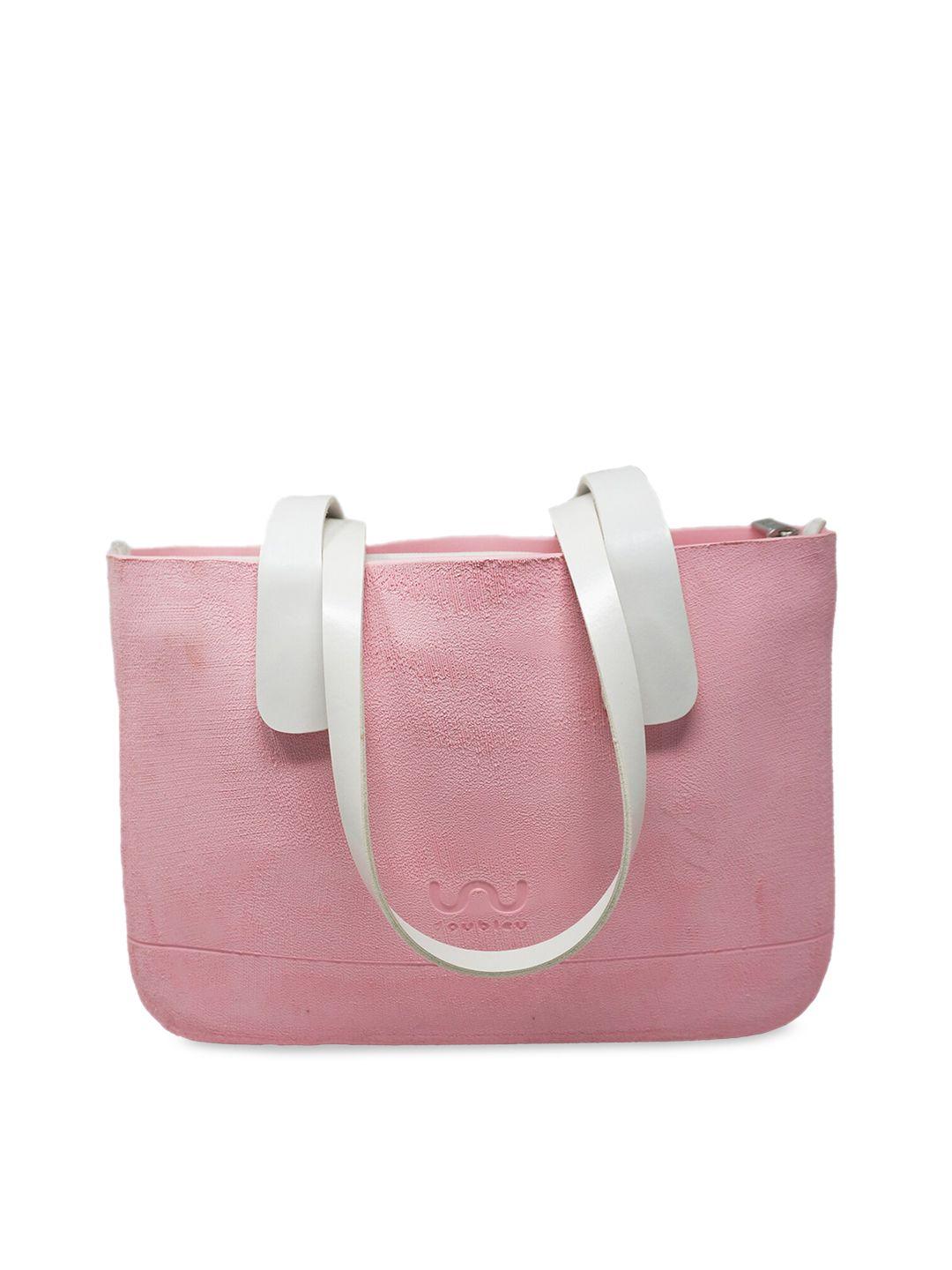 doubleu pink solid shoulder bag