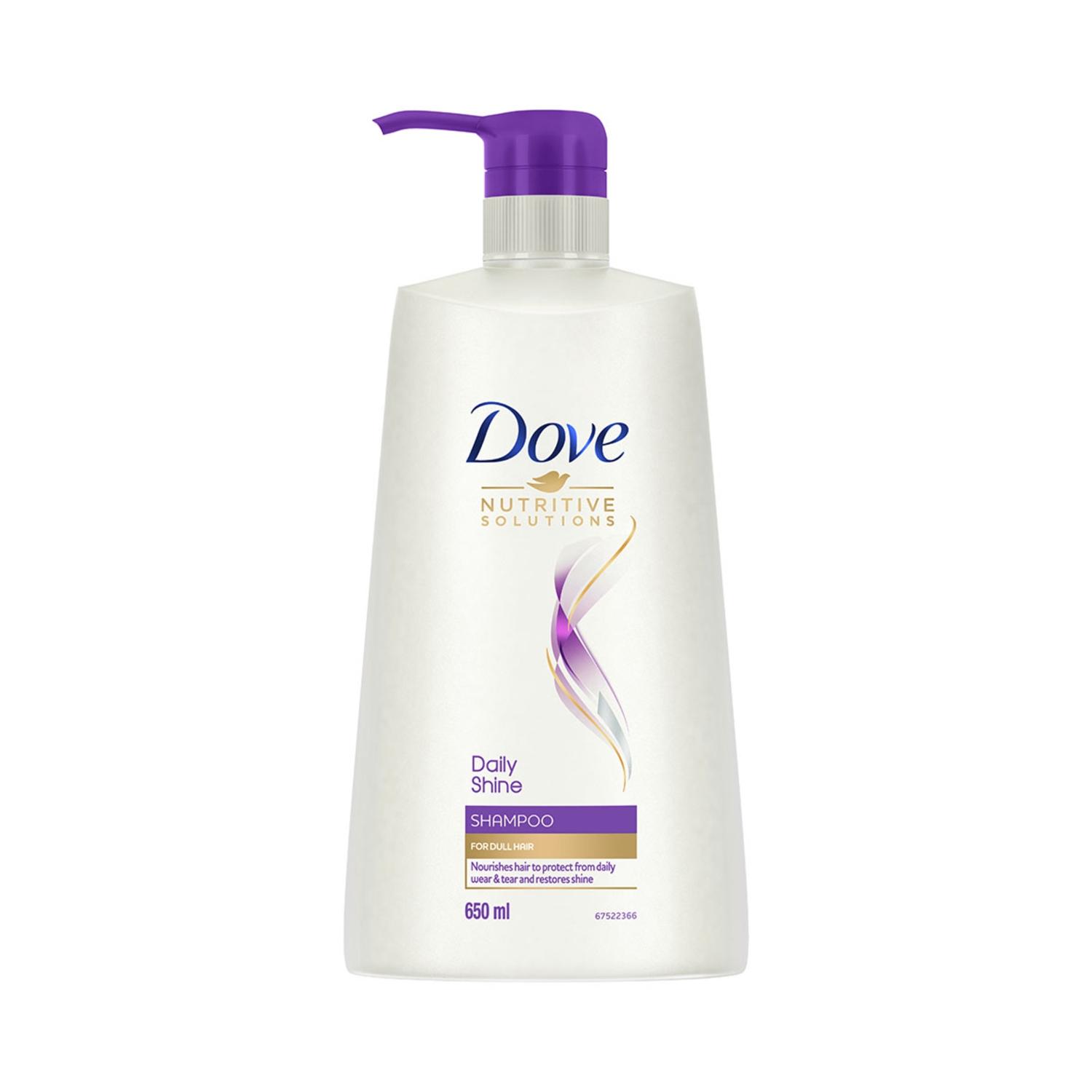 dove daily shine shampoo for dull hair (650ml)