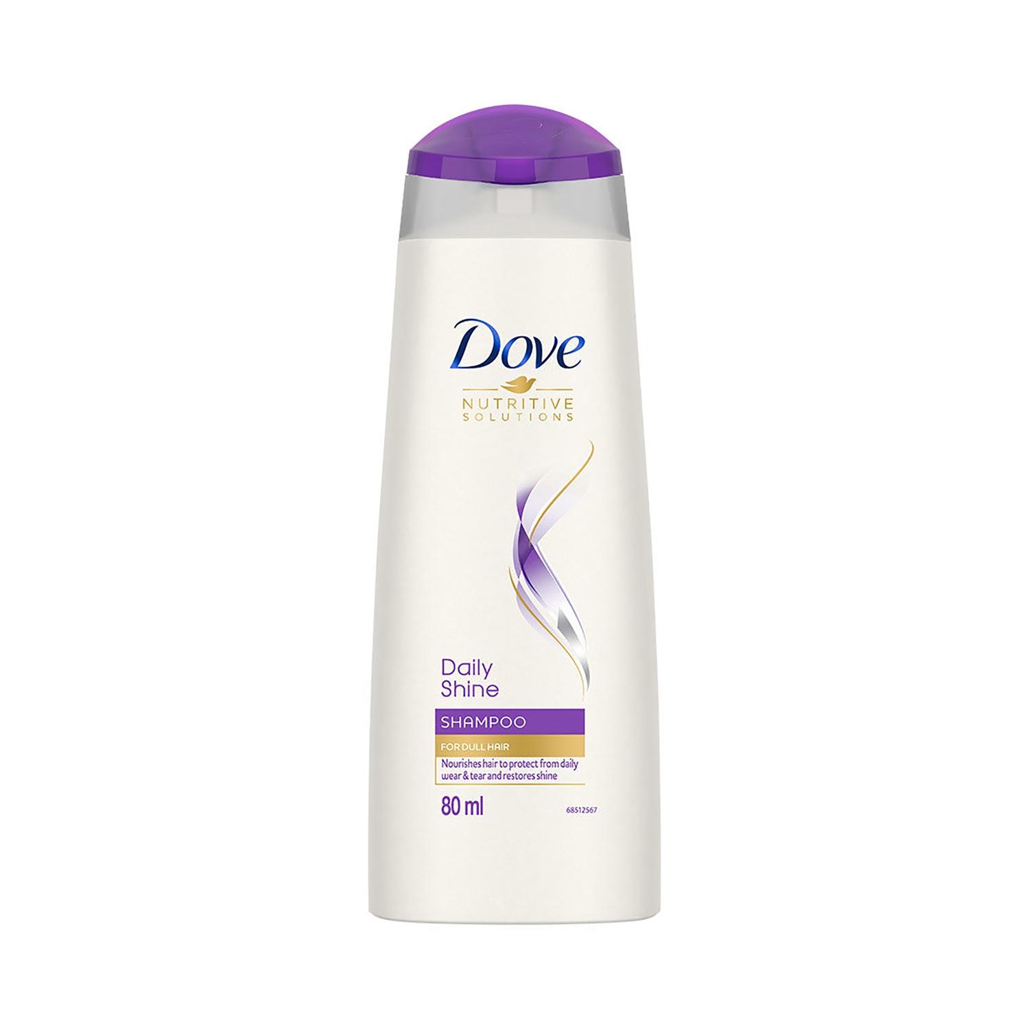 dove daily shine shampoo for dull hair (80ml)