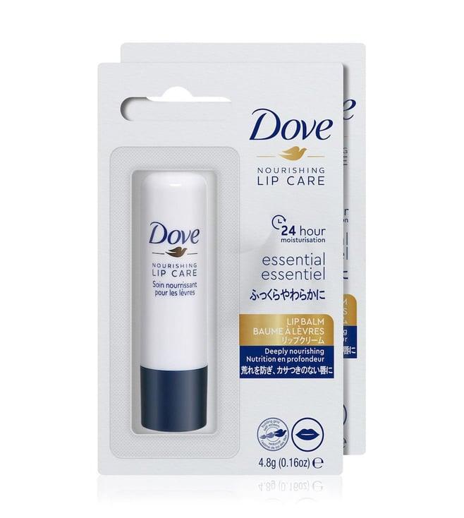 dove essential nourishing lip care - 4.8 gm (pack of 2)