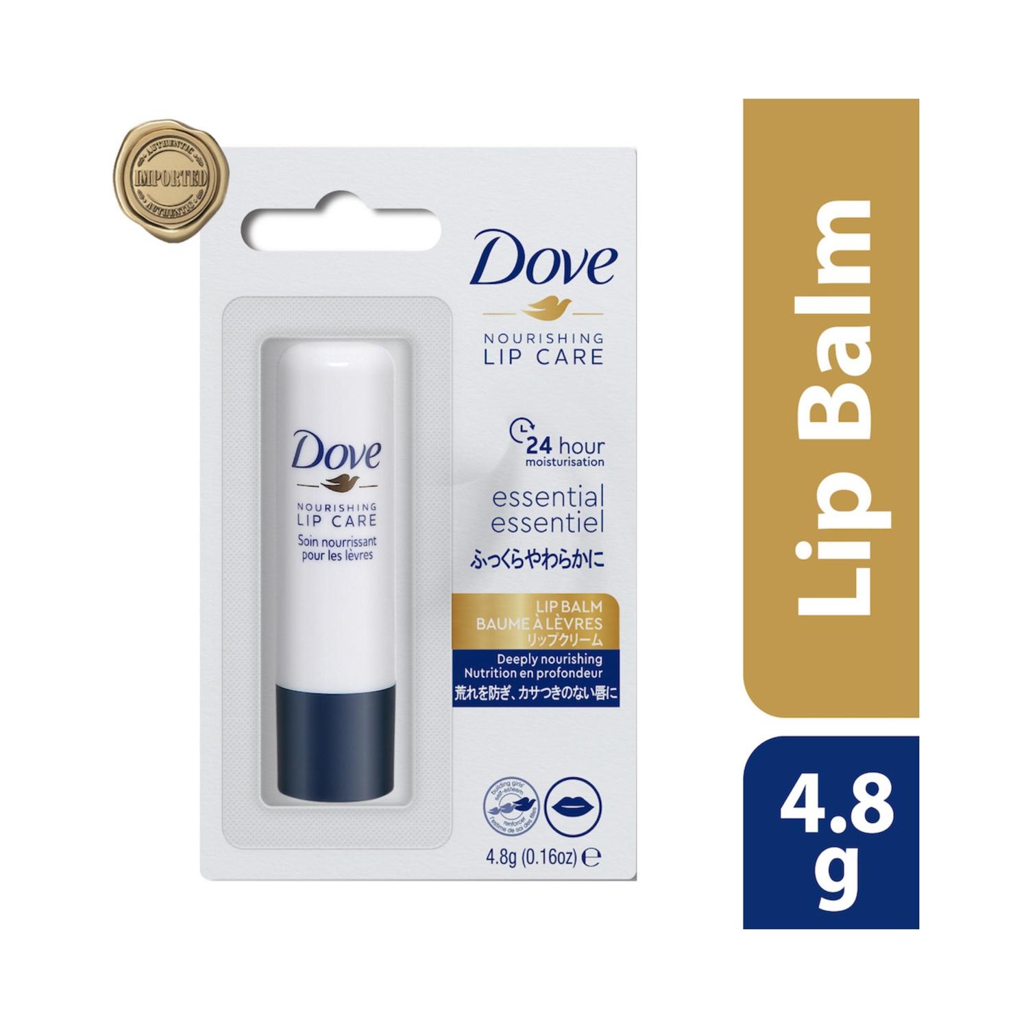 dove essential nourishing lip care balm (4.8g)