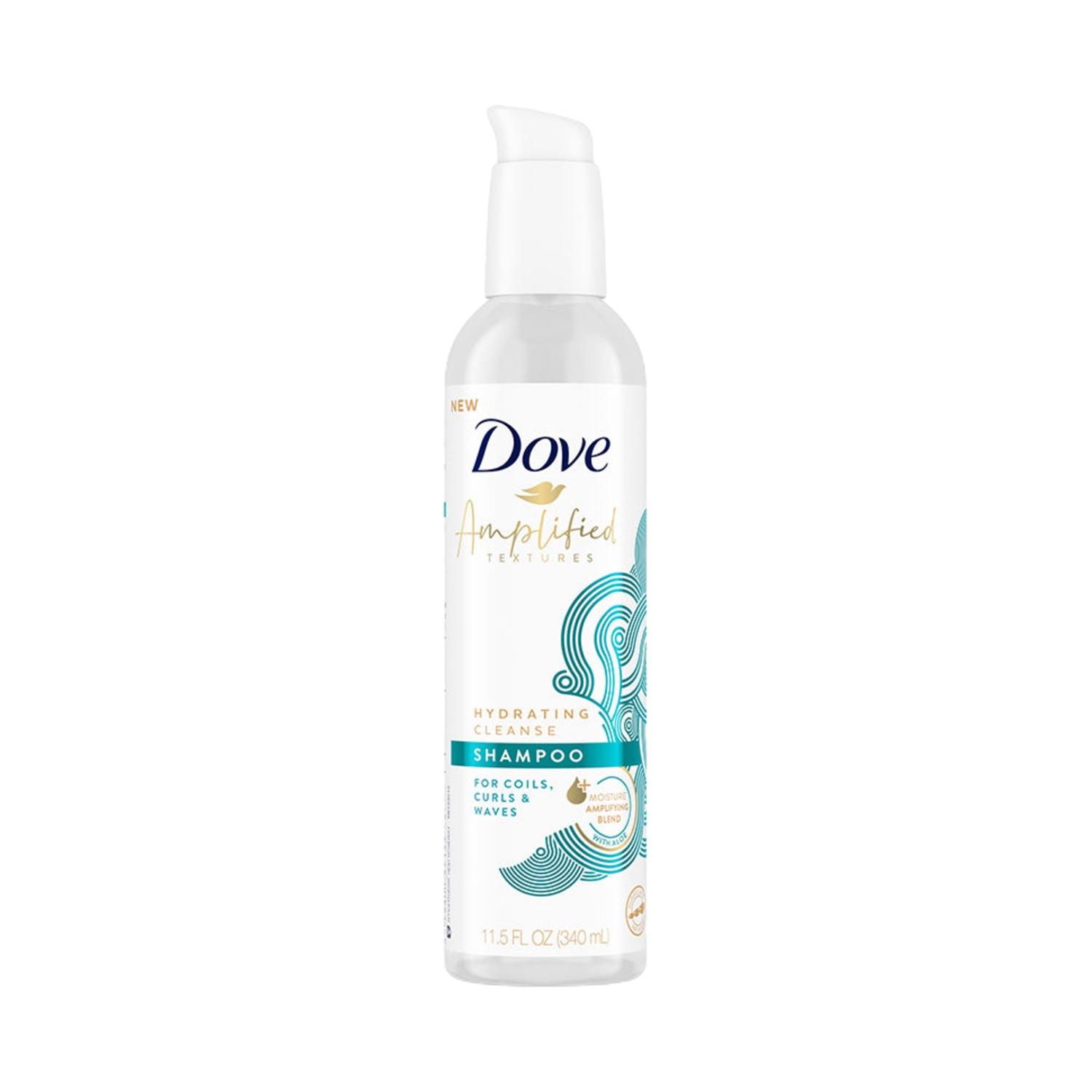 dove hydrating cleanse shampoo for curly, wavy and coily hair (340ml)