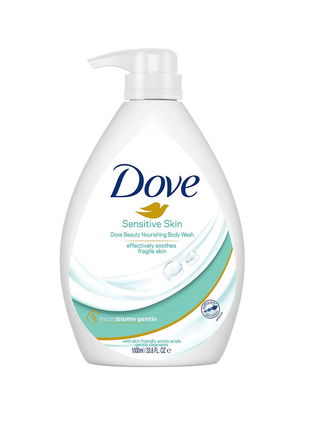 dove microbiome gentle nourishing body wash for sensitive skin - 1l