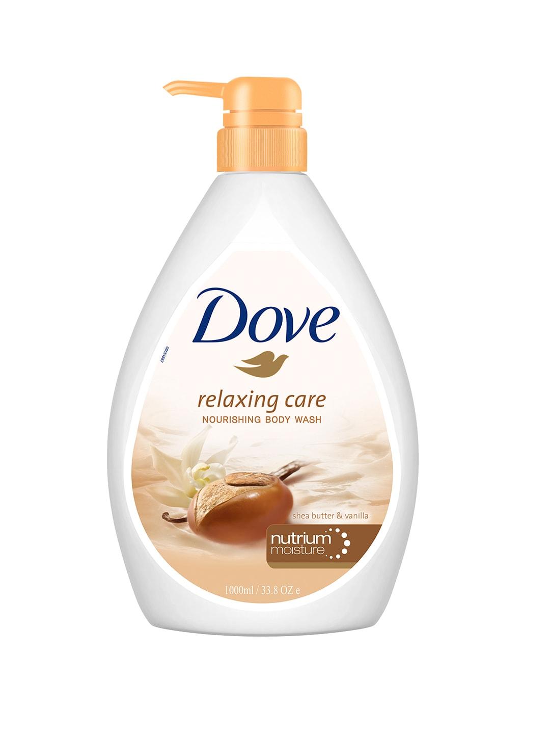 dove relaxing care nourishing body wash with shea butter & vanilla - 1l