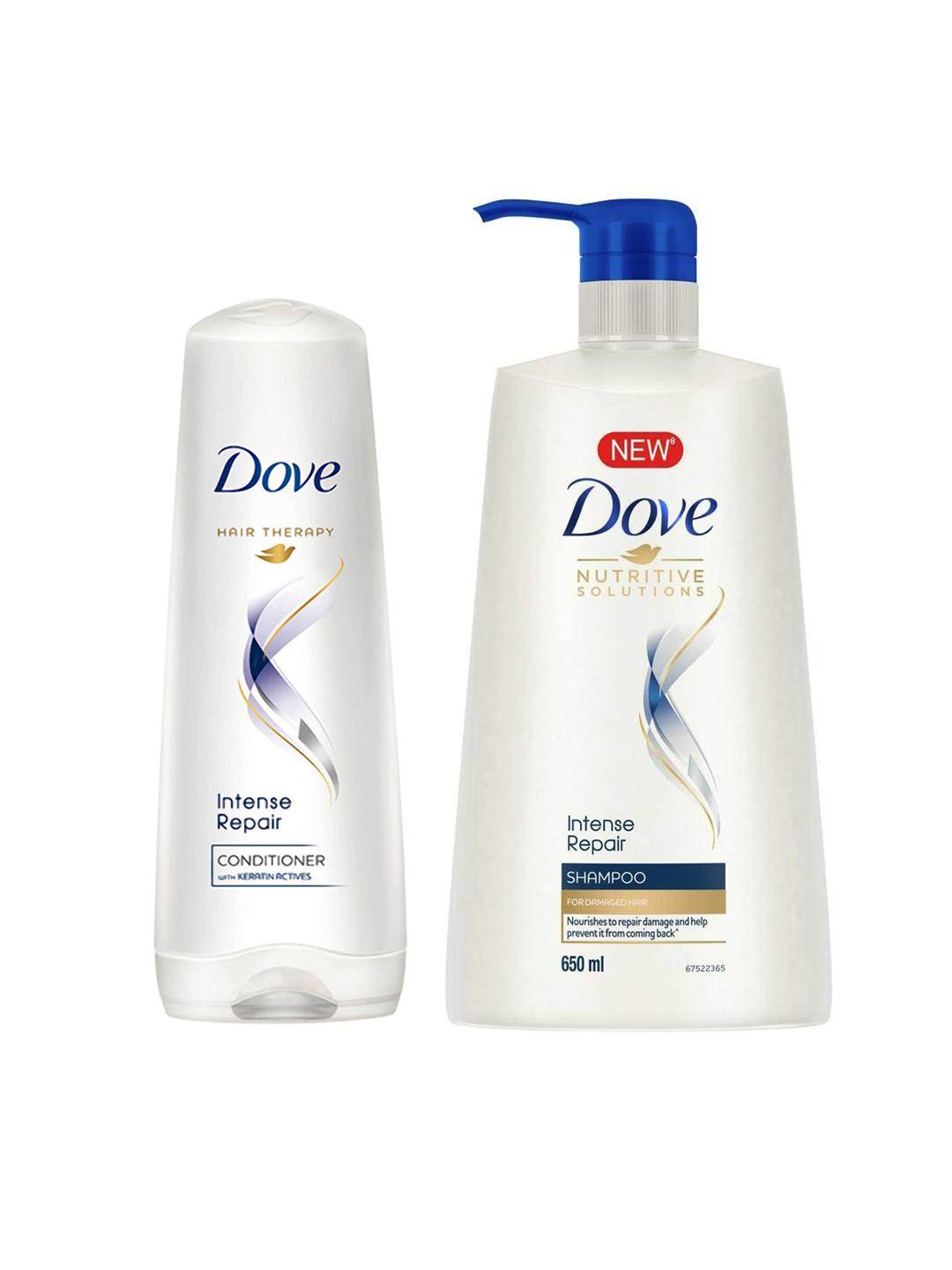 dove unisex set of intense repair shampoo & conditioner
