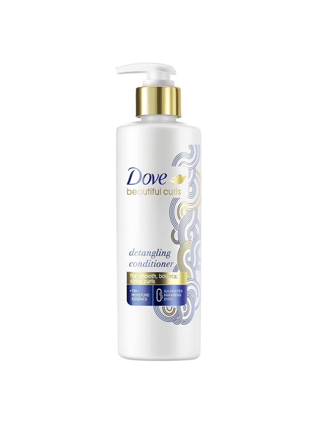 dove beautiful curls detangling conditioner with tri moisture essence - 380ml