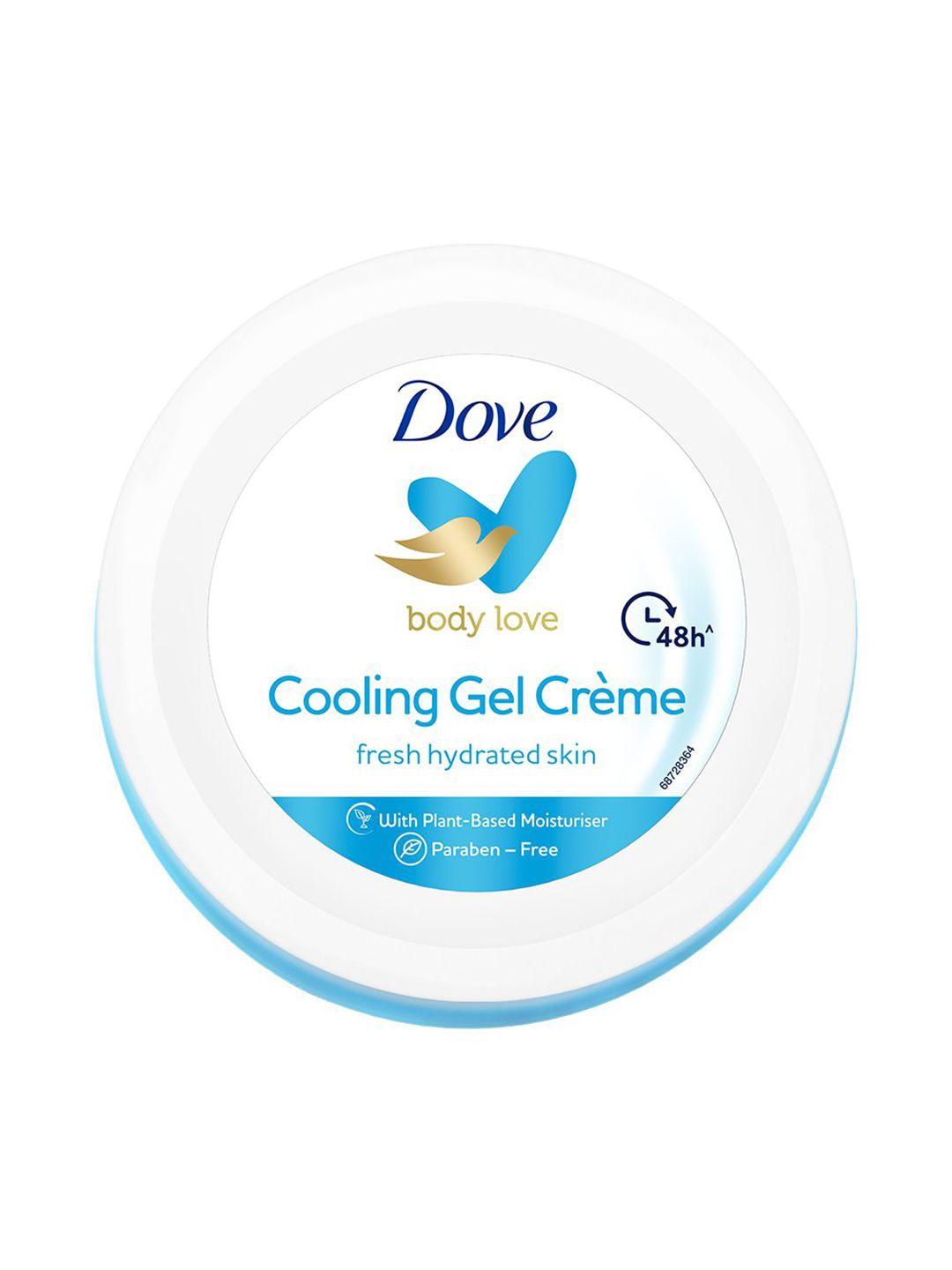 dove body love cooling gel crme paraben free 48hrs hydration moisturizer 145 g