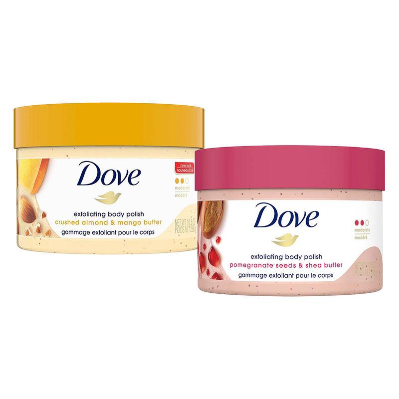 dove exfoliating body polish mango + pomegranate combo