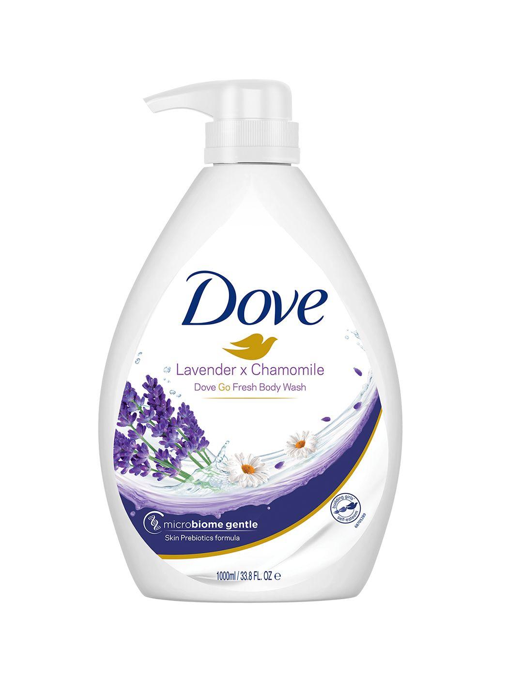 dove lavender & chamomile go fresh microbiome gentle body wash - 1l