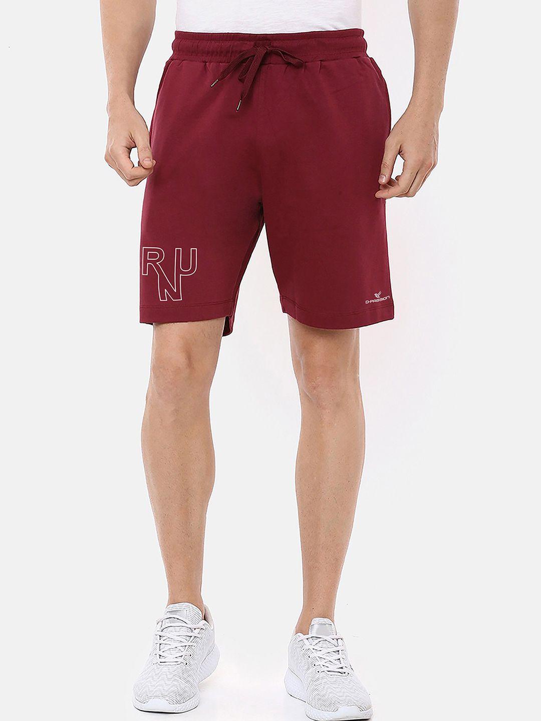 dpassion men maroon regular fit running rapid dry sports shorts