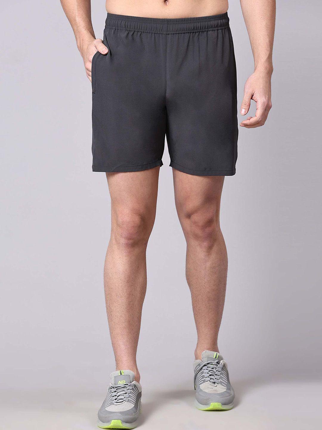 dpassion men rapid dry running sports shorts with side zipper pocket