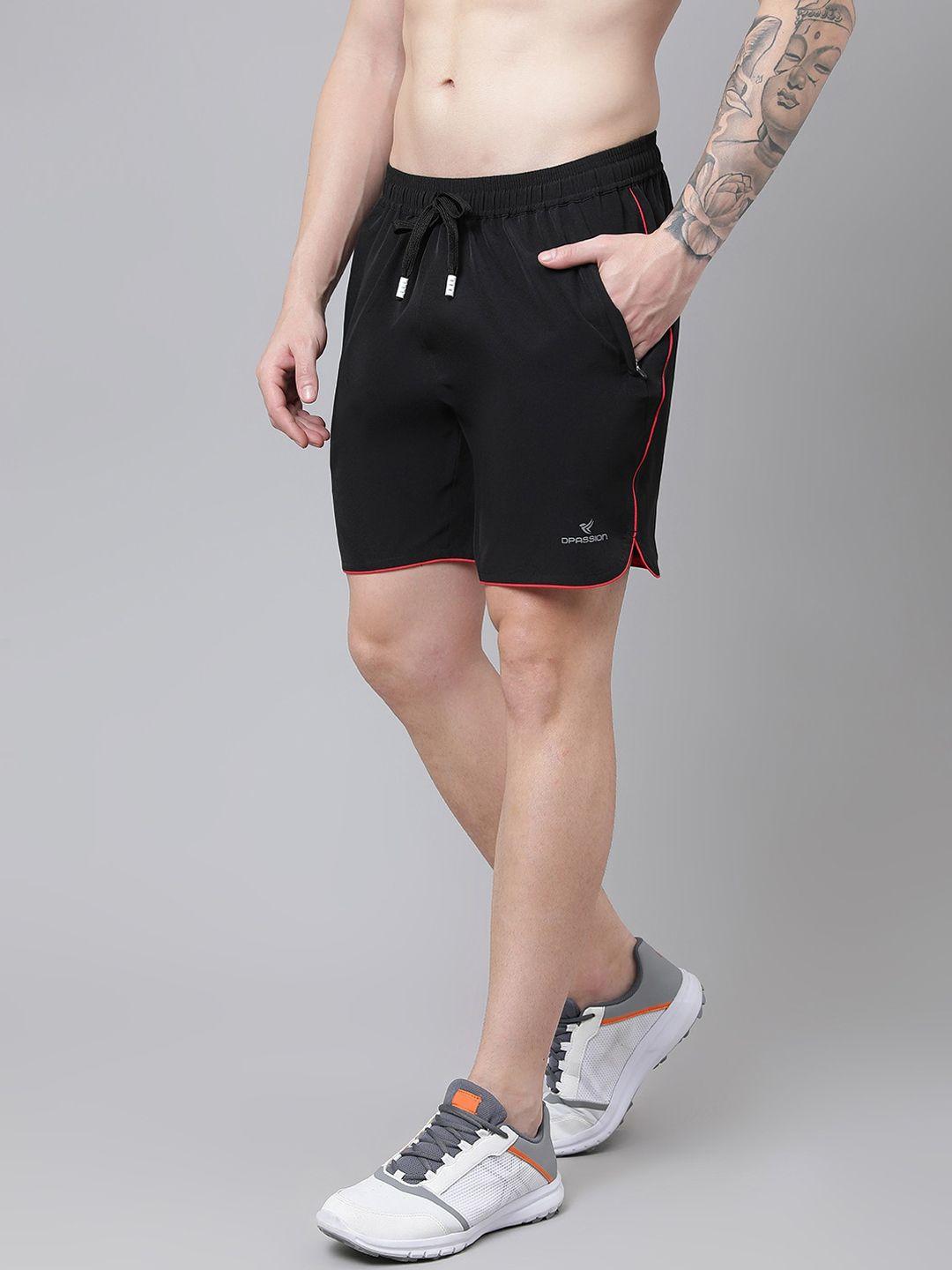 dpassion men solid running sports shorts