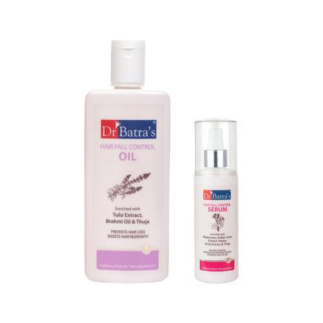 dr batra'shair fall control oil- 200ml and hair fall control serum-125ml (pack of 2 for men and women)