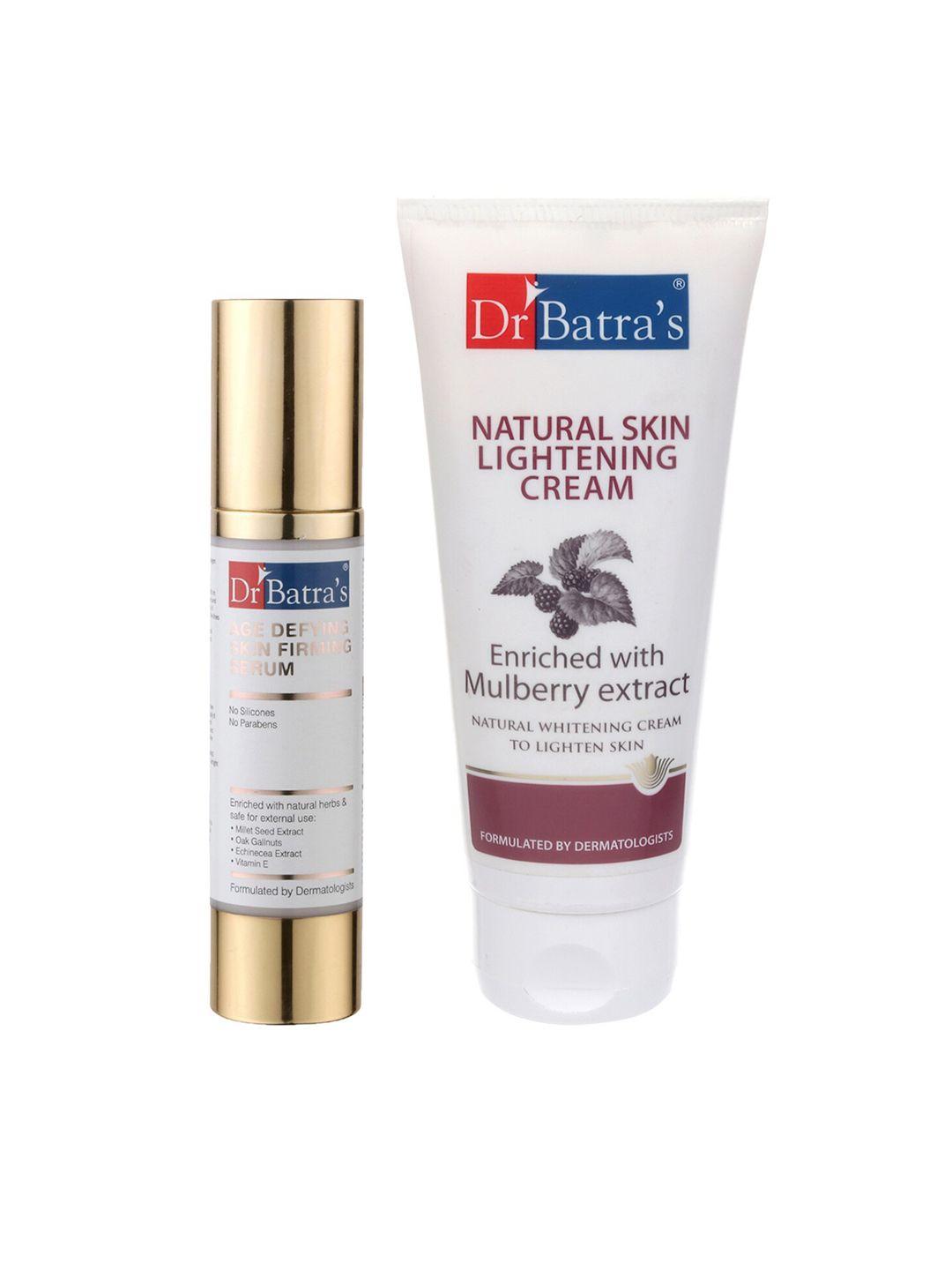 dr. batras age defying skin firming serum & natural skin lightening cream 150g