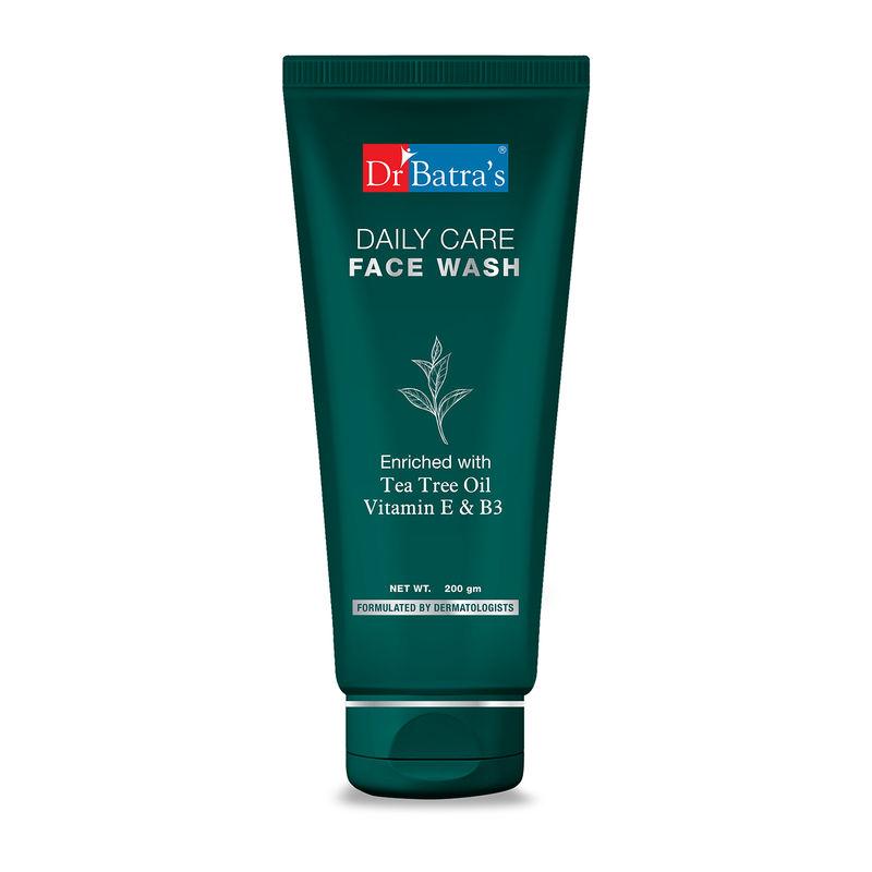 dr. batras daily care face wash-enriched with tea tree oil vitamin e & b3(200g)