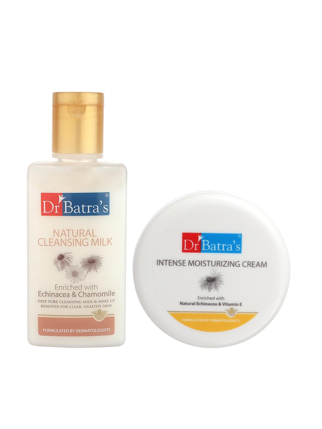 dr. batras set of 2 natural cleansing milk & intense moisturizing cream