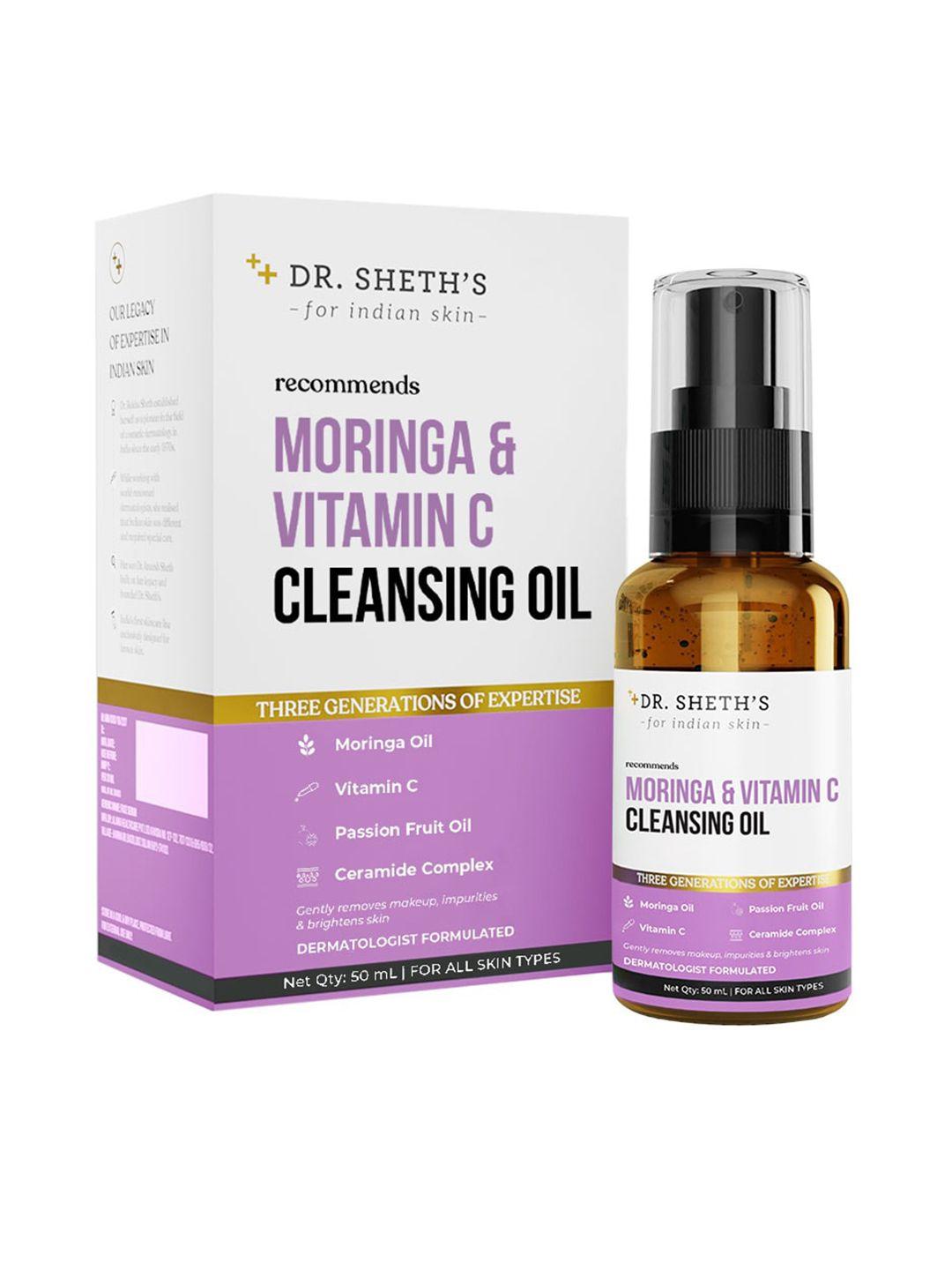 dr. sheths moringa & vitamin c cleansing oil with ceramide complex - 50ml